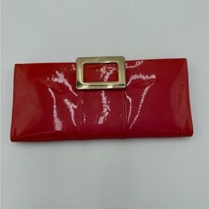 Roger Vivier Belle Vivier patent leather clutch